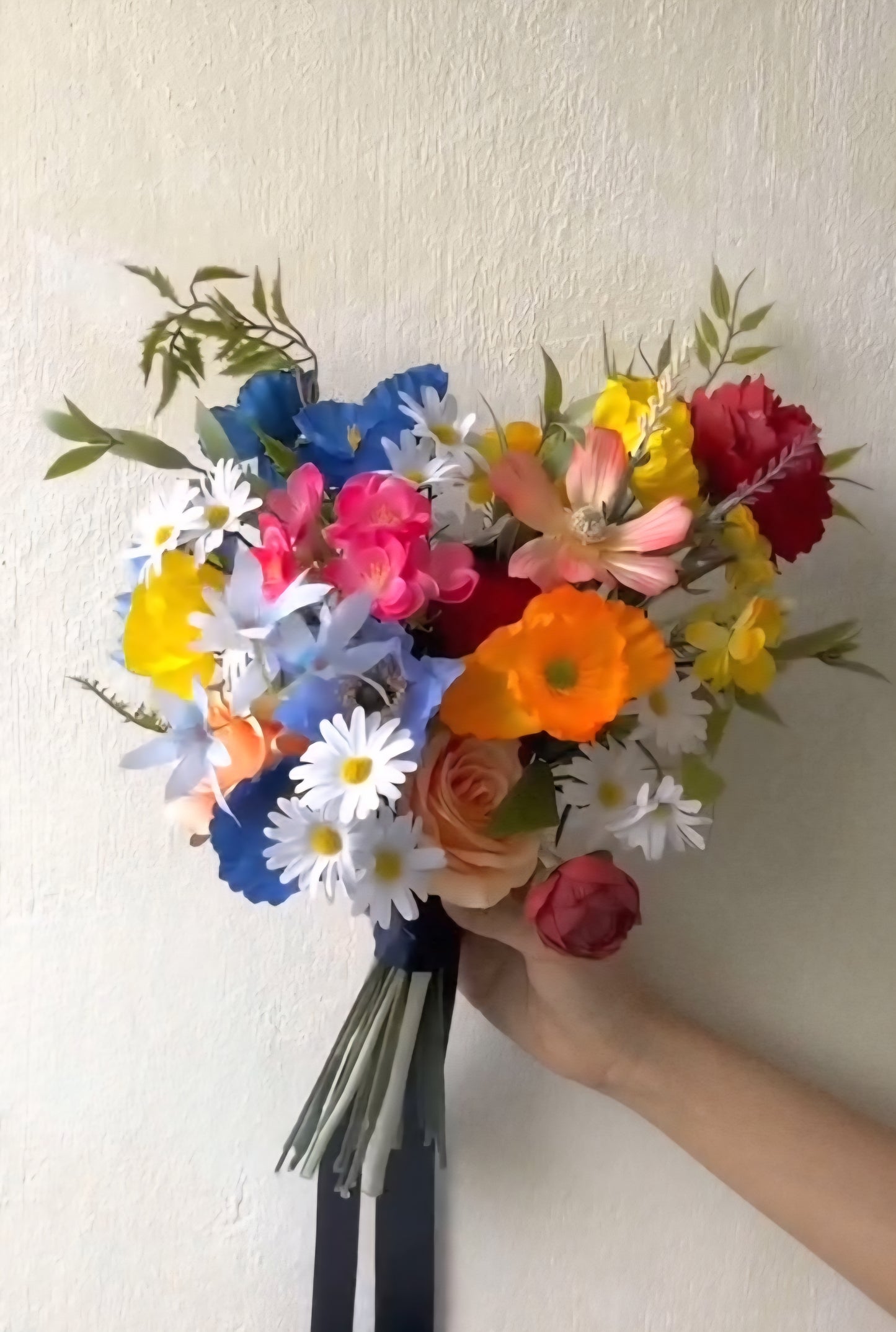 Joyful Vibrant Wildflower Bridal Bouquet