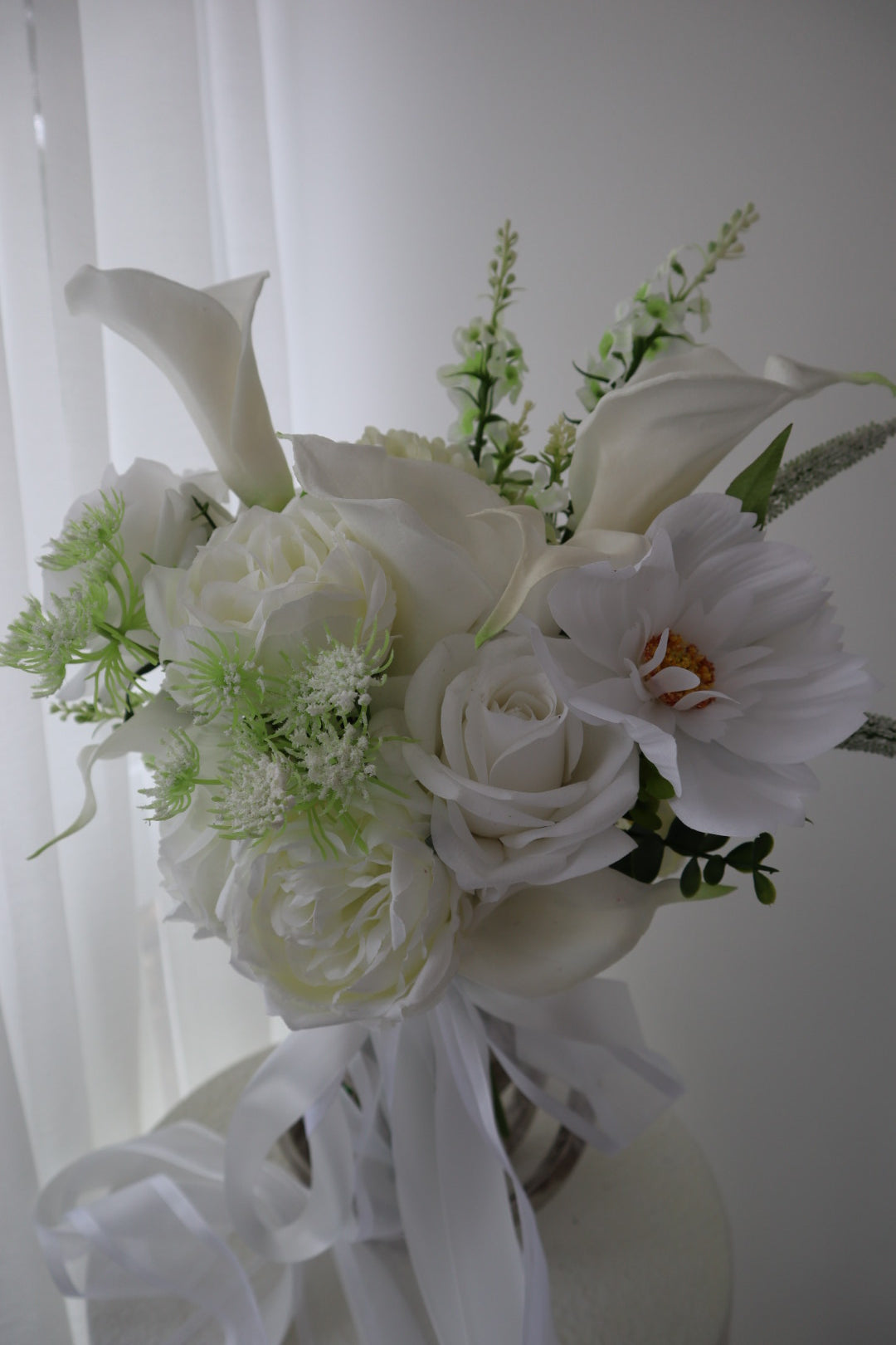 Romantic White Cloud Wedding Bouquet