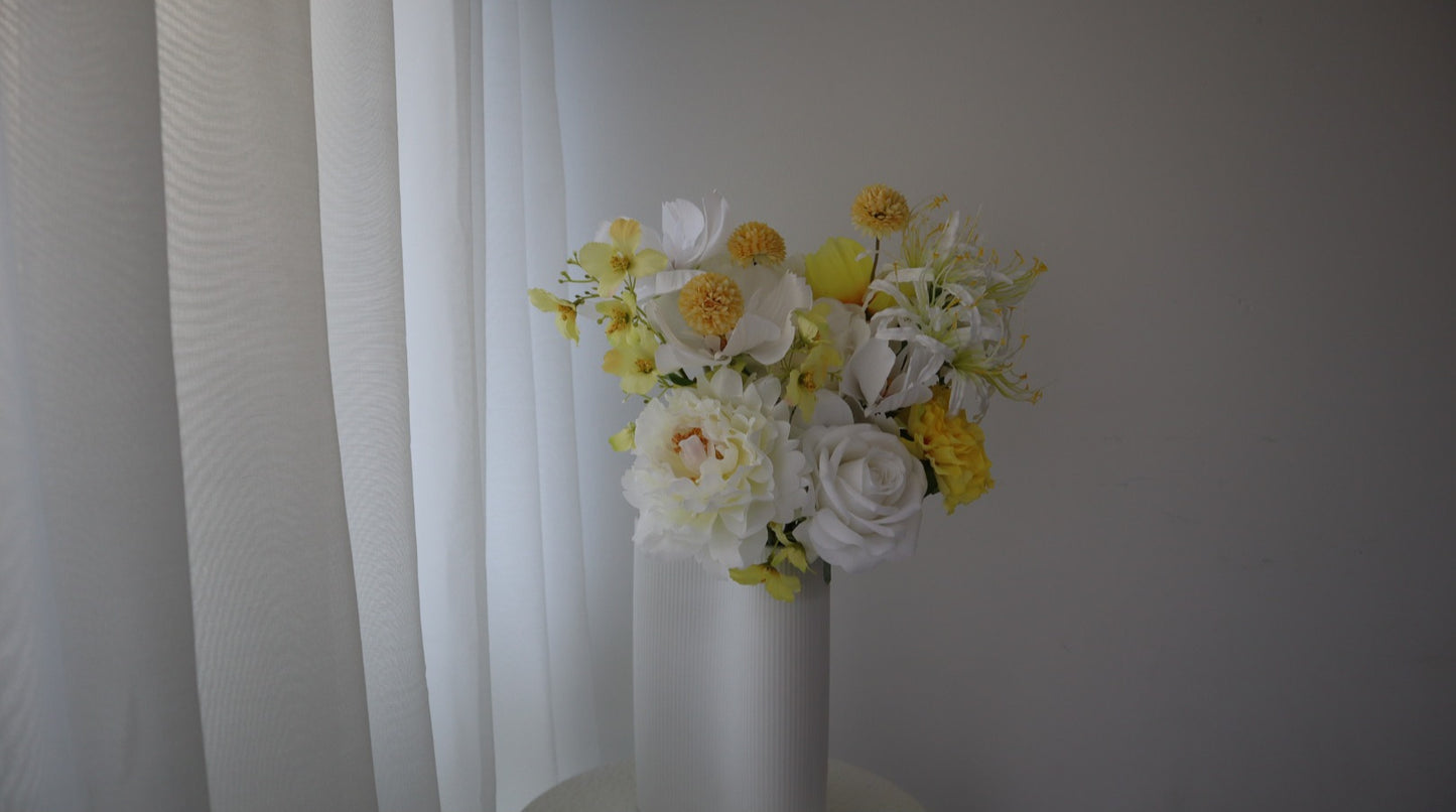 Spring Sunshine: Premium Peony & Rose Wedding Bouquet