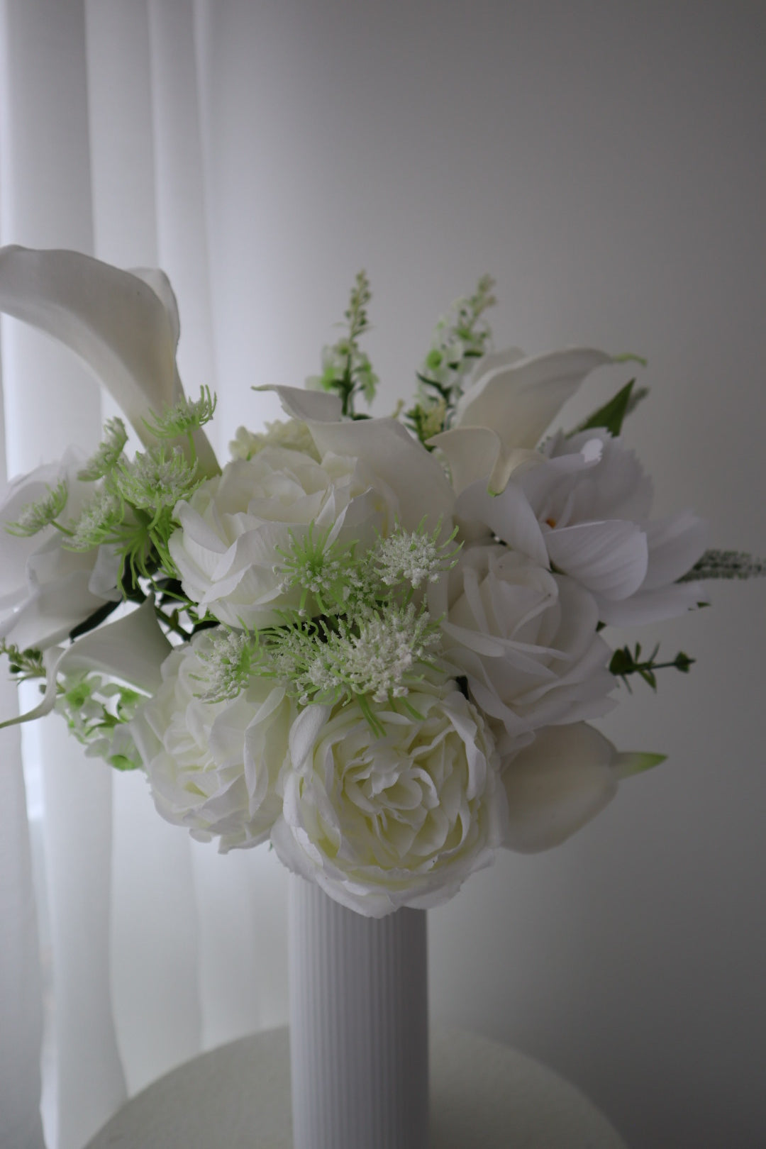 Romantic White Cloud Wedding Bouquet