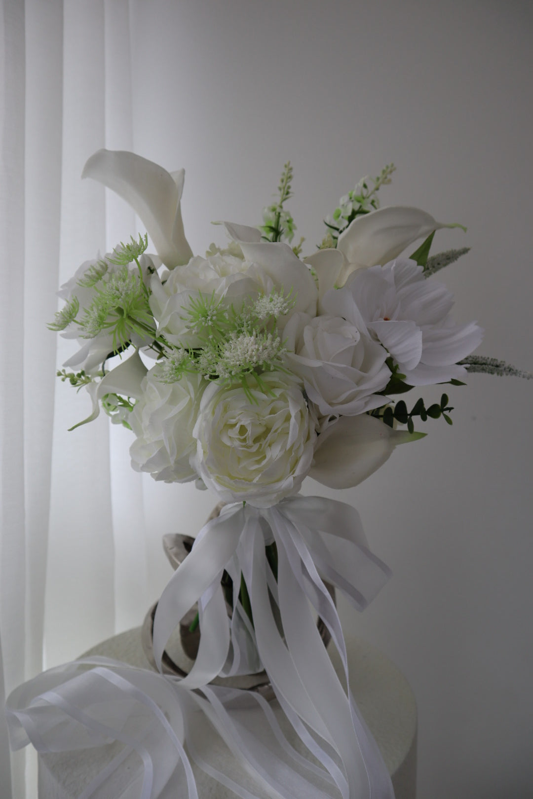 Romantic White Cloud Wedding Bouquet