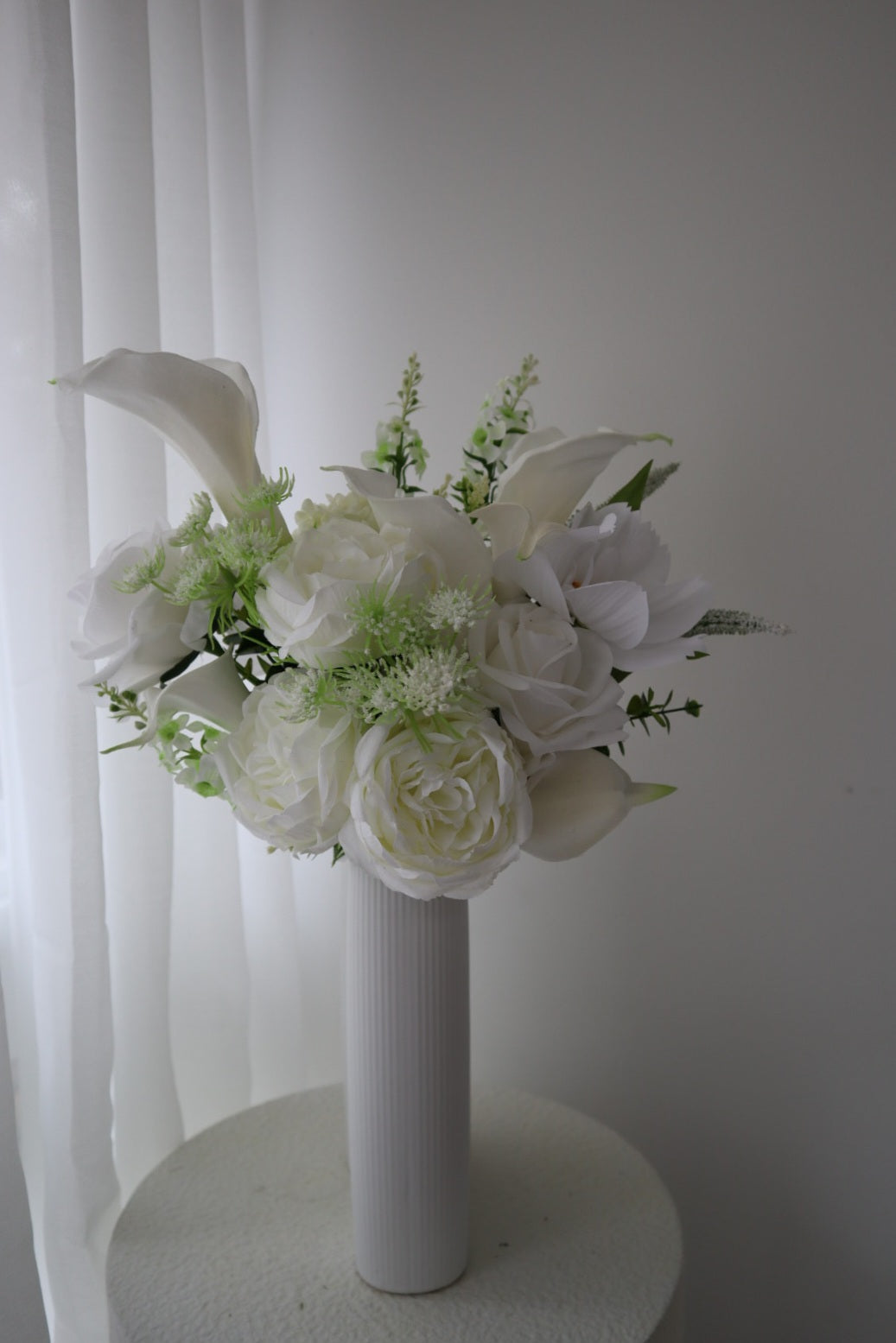 Romantic White Cloud Wedding Bouquet