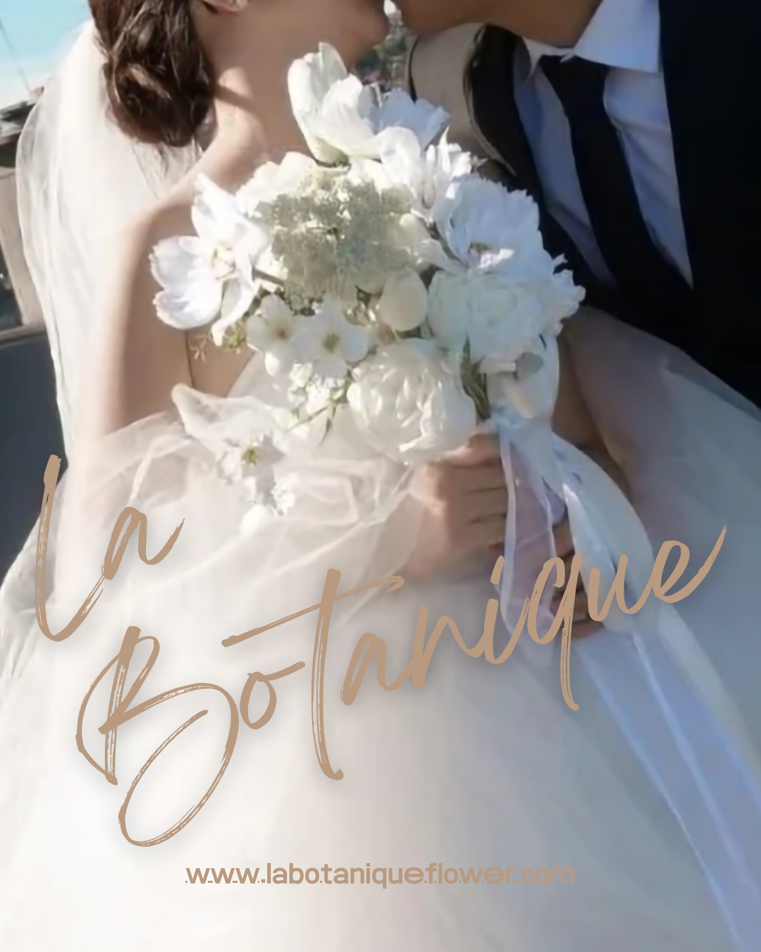White Wildflower Silk Wedding Bouquet