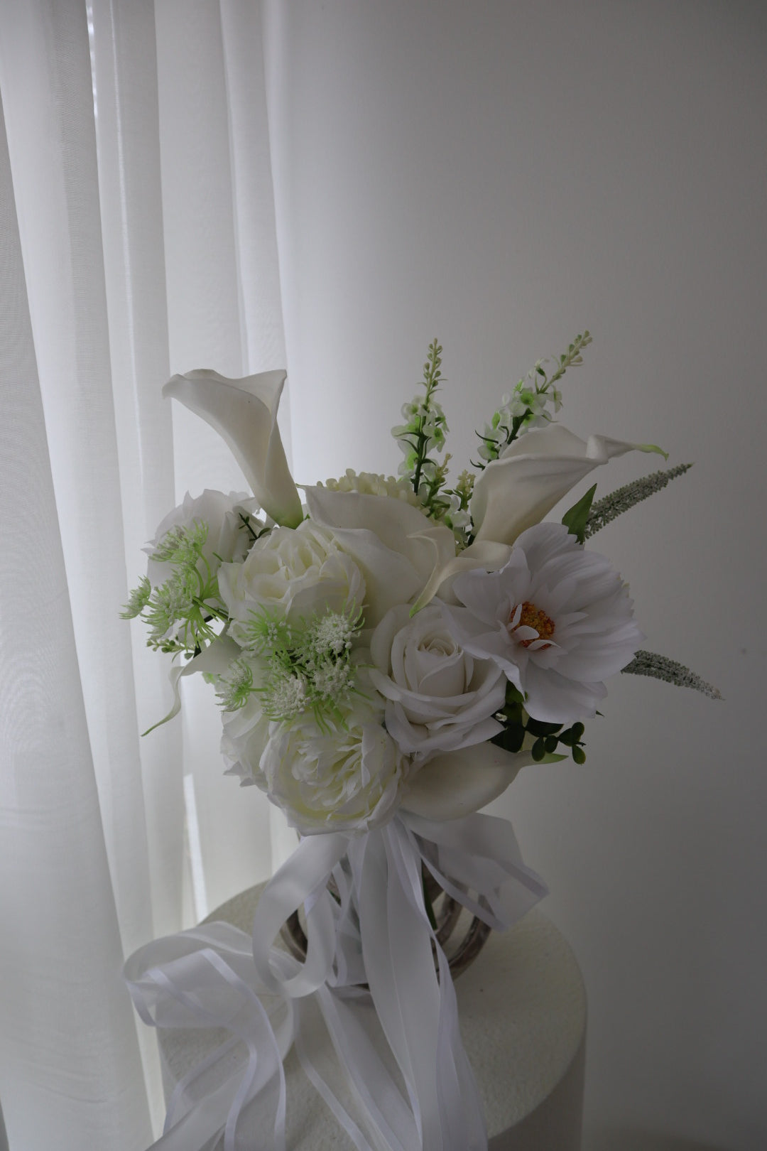 Romantic White Cloud Wedding Bouquet