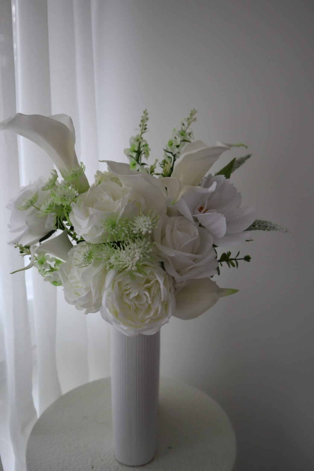 Romantic White Cloud Wedding Bouquet