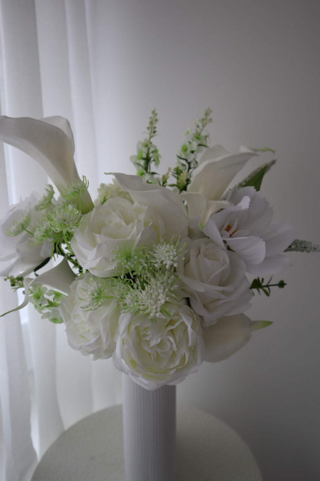 Romantic White Cloud Wedding Bouquet