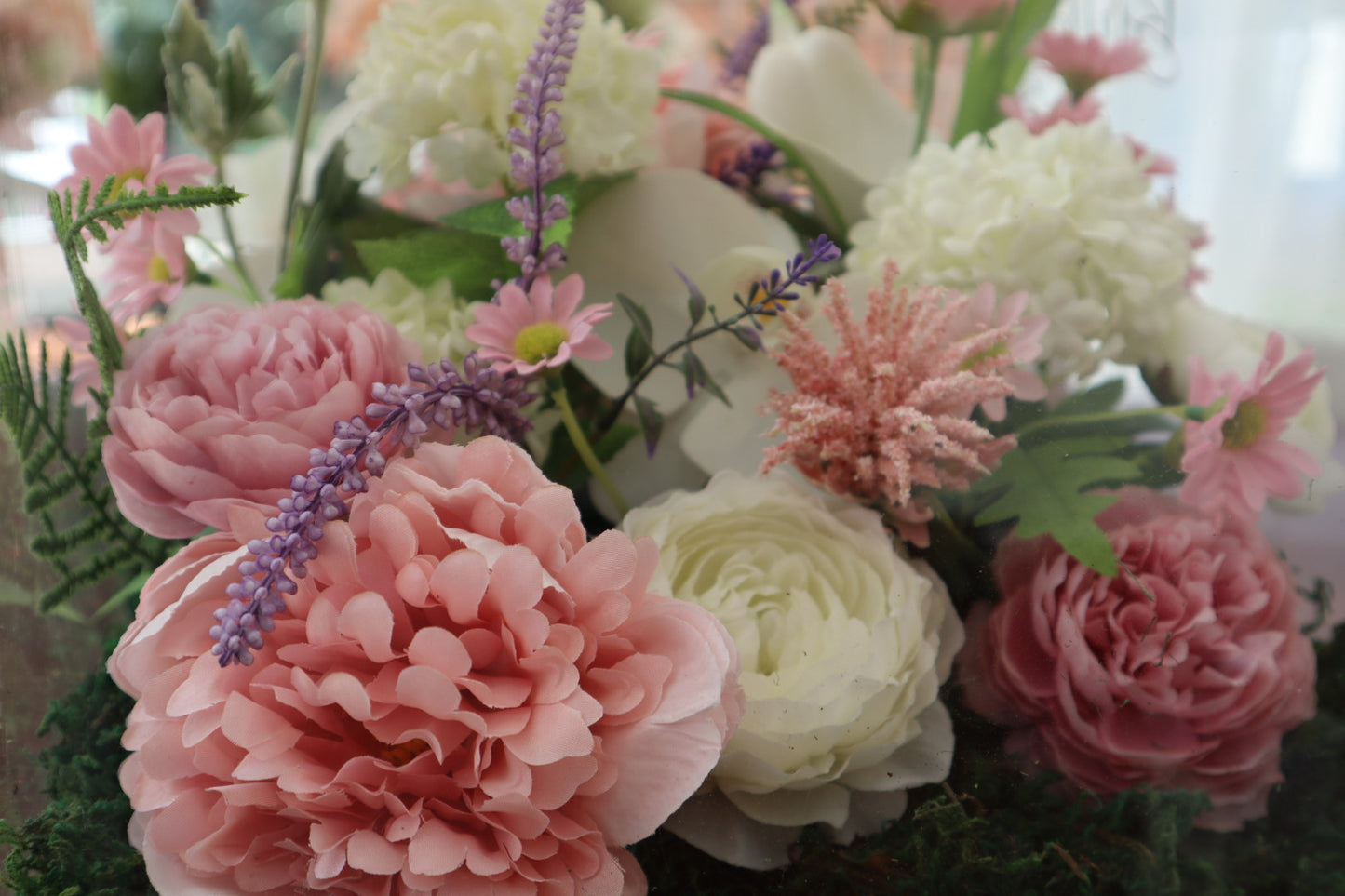 Blushing Pastel Dream Acrylic Box Flowers