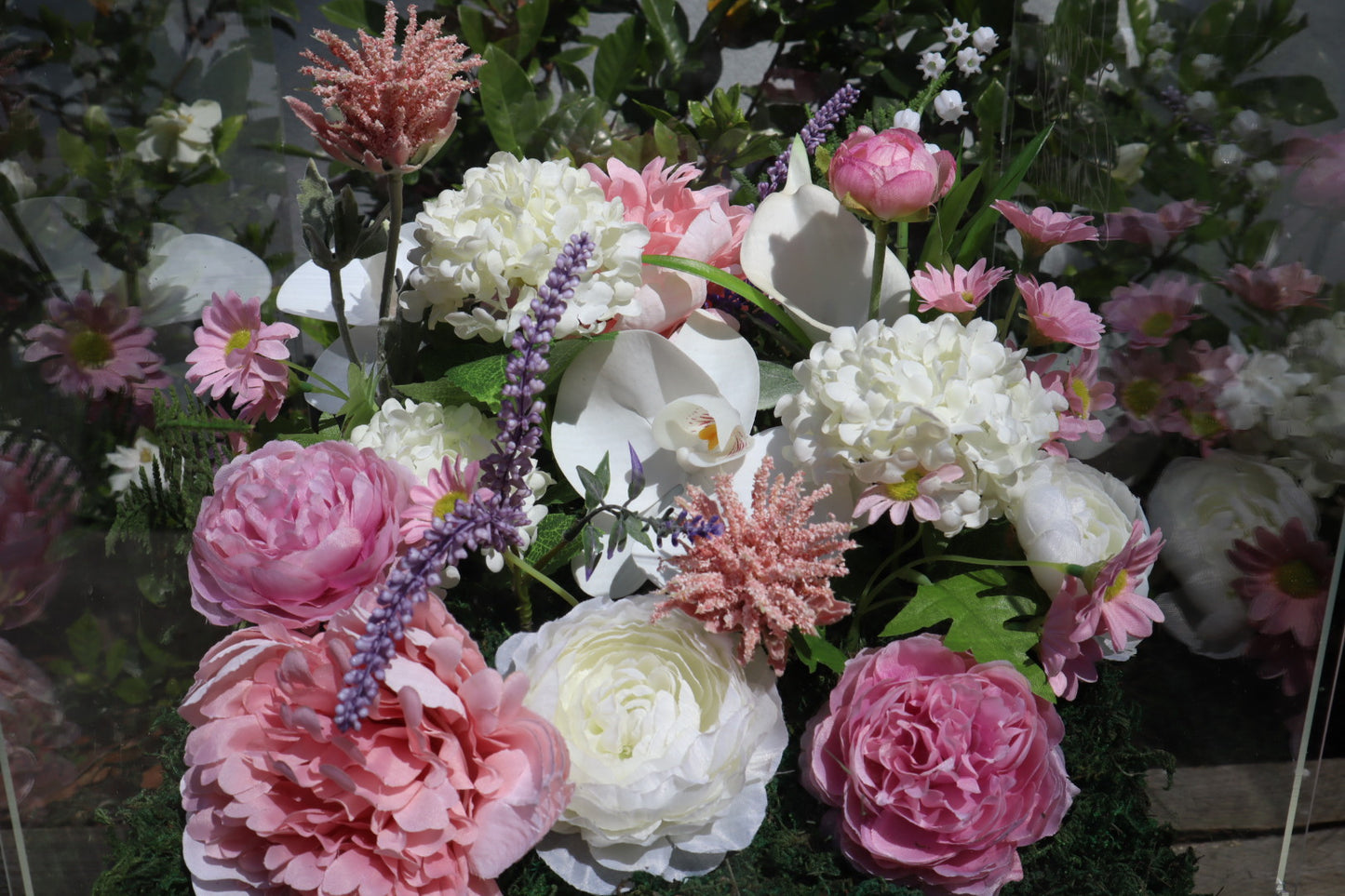 Blushing Pastel Dream Acrylic Box Flowers